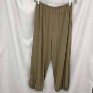 Planet by Lauren G Pull On Balloon Style Joggers Pants Olive Size 2 US 10-14
